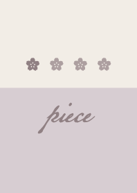 Purple beige.Cherry blossoms