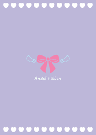 simple angel heart Theme Ribbon 07