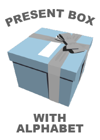 PRESENT BOX WITH ALPHABET (I)