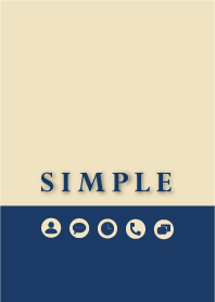 Blue stripe - Beige color