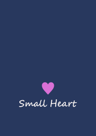 Small Heart *Navy+Pink 30*