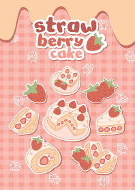 strawberry cake cute