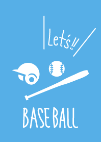 Mari kita baseball Theme Biru WV