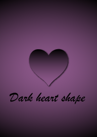 Dark heart shape - Purple 3 -