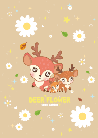 Deer Flower Summer Light Brown