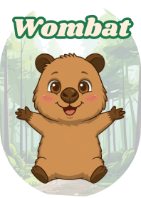 圓滾滾的袋熊 (Beige 05)