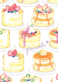 苺パンケーキ/いっぱい：オトナ水彩画