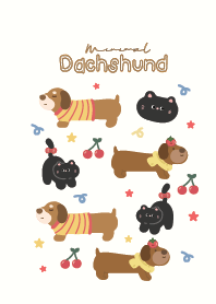 ดัชชุนหมาไส้กรอก & แมวน่ารัก มินิมอล