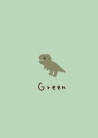Natural green and loose dinosaurs.