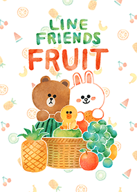 LINE 프렌즈: 상큼 과일 버전