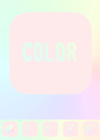 red color rainbow  B23