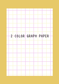 2 COLOR GRAPH PAPER/PINK&YEL/DUSTY YEL