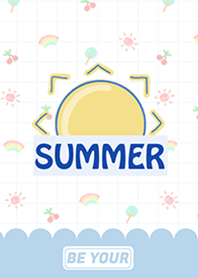 Be Your Cute Summer white and Blue