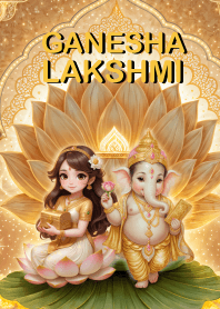 พระพิฆเนศ,พระแม่ลักษมี มีความสุข รวย