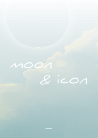 白 : 月とアイコン