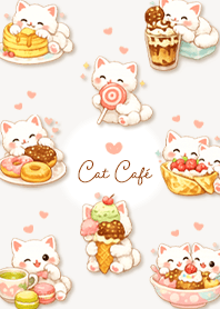 Fluffy Cat Cafe (Beige)