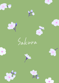 Rough cute cherry blossoms 2 green05_2