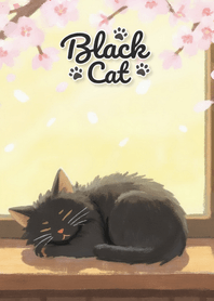 Cute lucky black cat theme 15