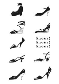 Shoe!Shoe!Shoe! - monochrome/L *