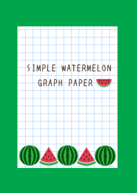 WATERMELON GRAPH PAPER/GREEN