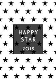 BLACK&WHITE HAPPY STAR