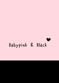 Babypink & Black