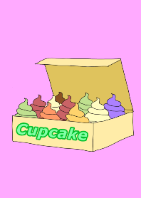 Box of cupcake theme