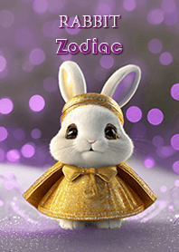 RABBIT golden Zodiac 12 sign