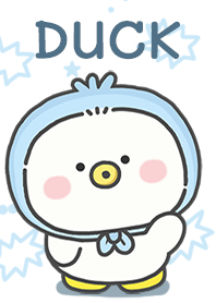 White Duck In Blue!