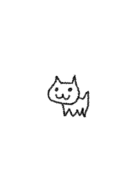 お絵描き <猫> ブラック&ホワイト