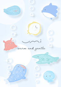 水色 水彩の優しい海02_1
