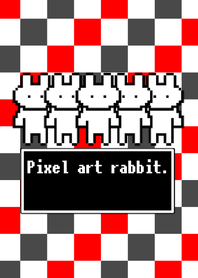 Pixel art rabbit.