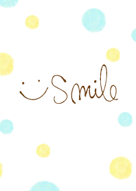 Watercolor polka-dotted smile-30-