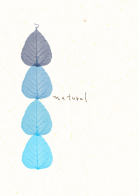 Leaves blue one row5 from Japan