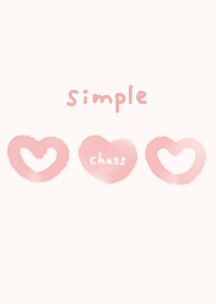 simple watercolor pink heart