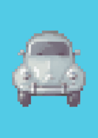 자동차 픽셀 아트 테마 블루 03