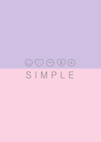 SIMPLE HEART(pink purple) V.18b