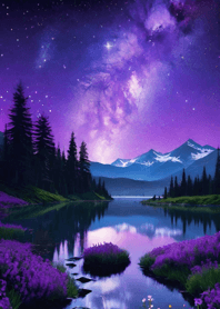 Bright Moon and Dawn 61365D