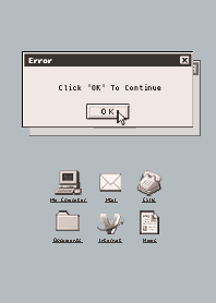 Old Computer (Brown+)  - Blue Greige 01