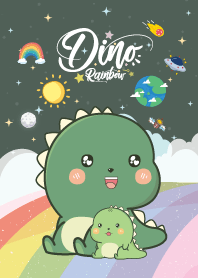 Dino Sky Galaxy Dark Green
