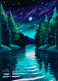 Beautiful starry night view#2725