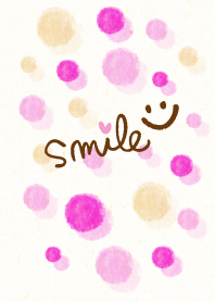 Smile heart smile4-Dot Watercolor-