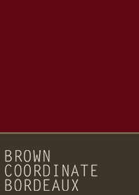 BROWN COORDINATE*BORDEAUX