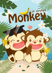 Monkey Summer. (Blue ver.)