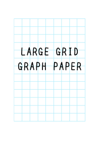 LARGE LIGHT BLUE GRID GRAPH PAPER-WHITE