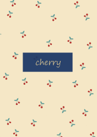 cherry_pattern (navy beige)