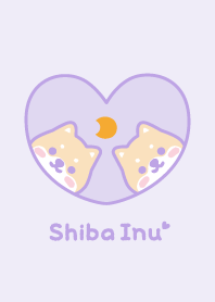 Shiba Inu Moon - Purple