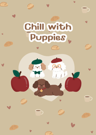 Chill with Puppies : ) - Beige