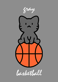 黒猫とバスケ グレー