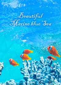 Beautiful Marine blue Sea from Japan